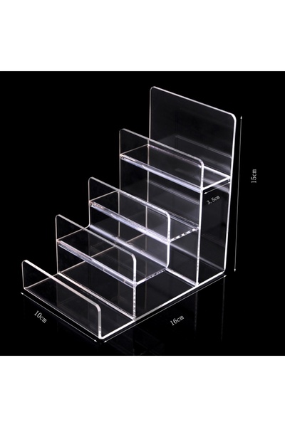 Choice3 4 layers Acrylic Wallet Display Stand Purse Handbag Organizer, Jewelr...
