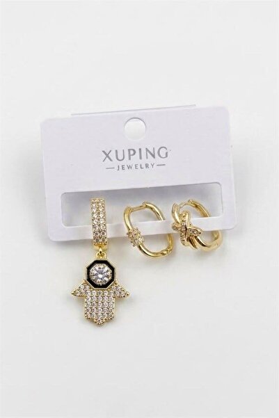atastore2017 3-Piece Xuping Earrings - Gold