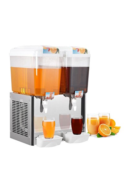 Garvee Juice Jug Beverage Dispenser with 2X18L Dual Tank Iced Tea Machine - S...