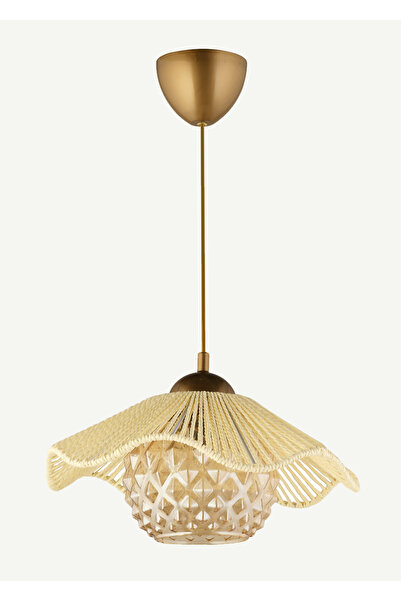 Bella Maison Catalina İpli Sarkıt Avize Krem (60x30 cm)