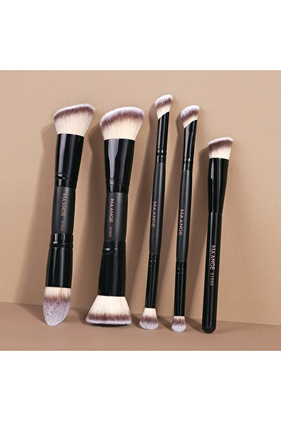 Choice1 Black MAANGE 5pcs Makeup Brush Set Foundation Blush Concealer Eyeshad...