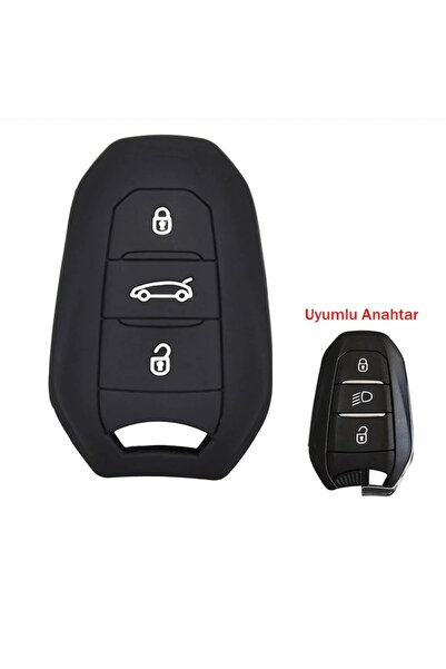 Point 1 Adet Peugeot 208 308 508 3008 5008 Silikon Anahtar Kılıfı 15