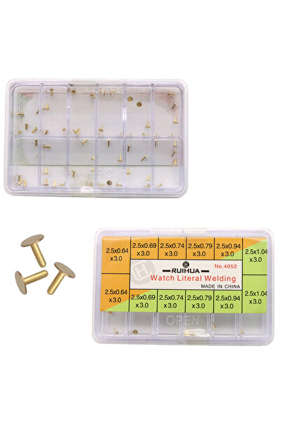 Choice orange Watch parts, 60 metal components used to fix dial text and numb...