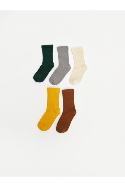LC Waikiki Șosete scurte de bază pentru bebeluși băieți, pachet de 5