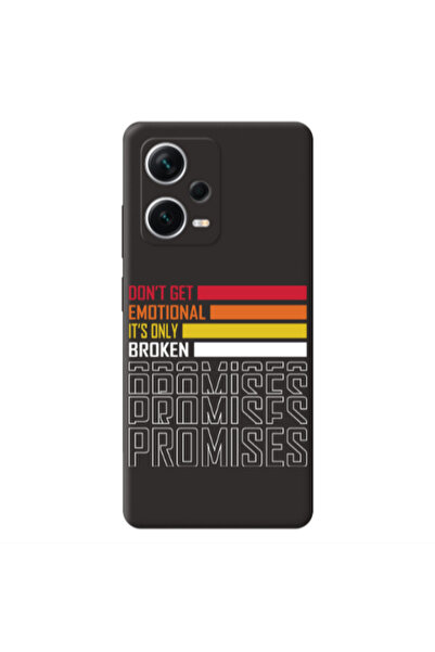 Other Xiaomi Poco X5 Dont Get Emotional Black Colored Silicone TPU Θήκη