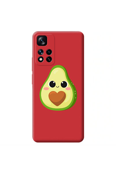 Other Xiaomi Redmi Note 11 Pro 5G Baby avocado Red Colored Silicone TPU Θήκη