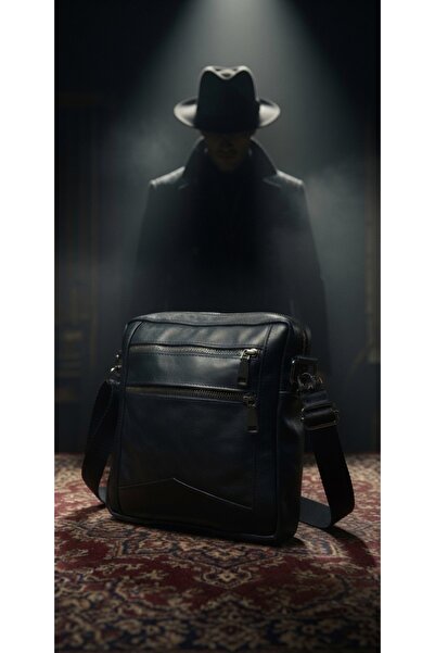 Yazgan Leatherco Erkek Hakiki Deri Omuz ve Postacı Çantası - Ayarlanabilir As...