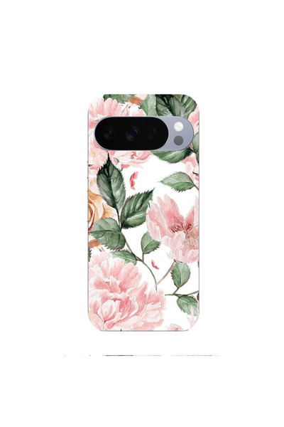 Other Google Pixel 10 Pro Pink rose and laves Transparent Silicone TPU Θήκη