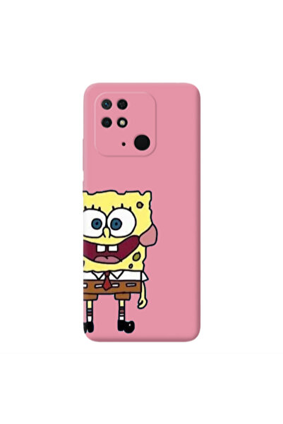 Other Xiaomi Redmi 10C Spong 2 Pink Colored Silicone TPU Θήκη