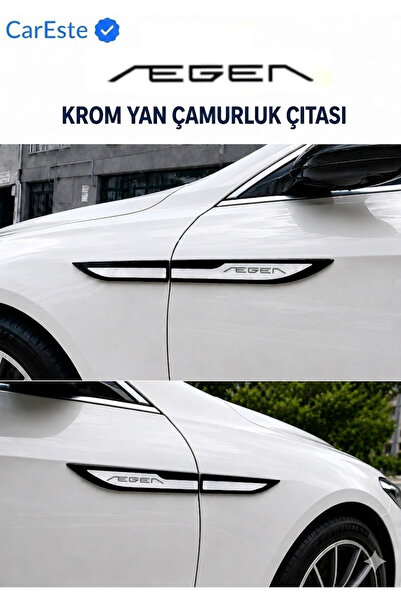 CarEste Fiat Egea Uyumlu Krom Yan Çamurluk Çıtası 4 Parça Paslanmaz Görünümlü...