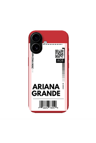 Other Apple Iphone 16 plus Ariana Grande AGB Red Colored Silicone TPU Θήκη
