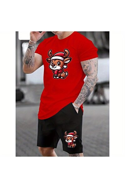ZEMLİYA Sara Unisex Oversize Shorts Set Short Sleeve T-Shirt Comfortable Fit ...
