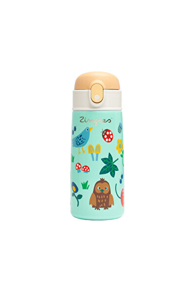 Zingies Παγούρι νερού με καλαμάκι για παιδιά Tom, 470 ml, 20 ουγγιές, με σχέδ...