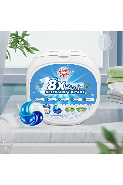 AnnesPods Pachet 400 x Capsule detergent concentrate 4 în 1 AnnesPods, Mounta...