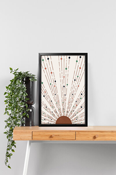 Erfa Concept Ahşap Çerçeve Görünümlü MDF Tablo Antre Hol Vintage Estetik Büyük Boy Tablo Anneyi Mutlu Eden Hediye