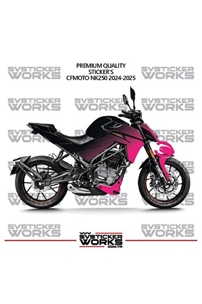 ARONA Cfmoto Nk250 Gen 2 Fairing Sticker Double Color Engine Fairing Model Re...