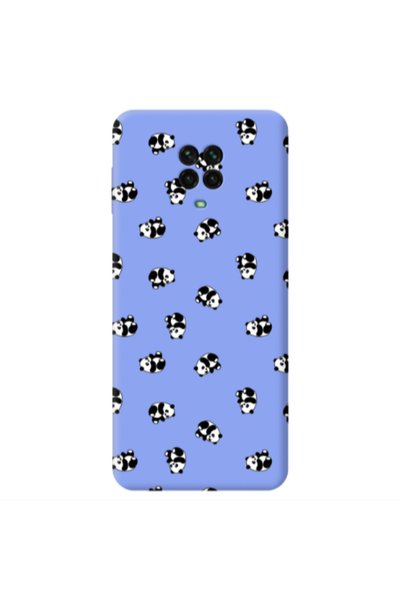 Other Xiaomi Redmi Note 9 Pro Small Pandas Light Purple Colored Silicone TPU ...