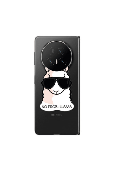 Other Honor Magic V5 No prob-lama Transparent Silicone TPU Θήκη
