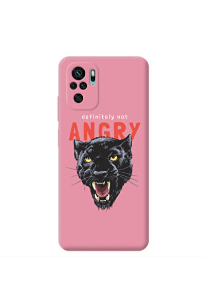 Other Xiaomi Redmi Note 10S Pointed teeth Pink Colored Silicone TPU Θήκη