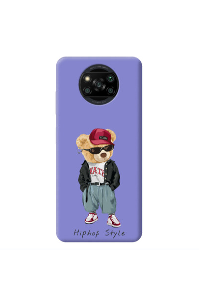 Other Xiaomi Poco X3 /X3 Pro Hip hop style Purple Colored Silicone TPU Θήκη