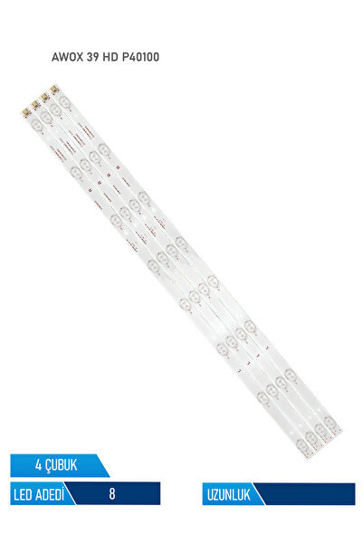 AWOX 39 P40100 4 Parca 39 inc Tv Led Bar