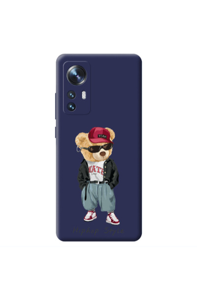 Other Xiaomi Mi 12 Hip hop style Dark blue Colored Silicone TPU Θήκη
