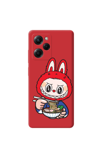 Other Xiaomi Poco X5 Pro Labubu 1 Red Colored Silicone TPU Θήκη