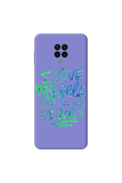 Other Xiaomi Redmi Note 9 Pro I Love My self Purple Colored Silicone TPU Θήκη