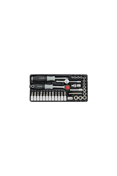 WGB Set de chei tubulare de 1/4 inch, 36 de piese, Crom-Vanadiu