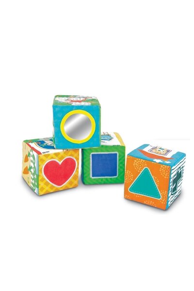 WINFUN Μαλακοί Κύβοι Ζώων, Φιλαράκια Ζώα, Μαλακά Τουβλάκια (000178-NL)