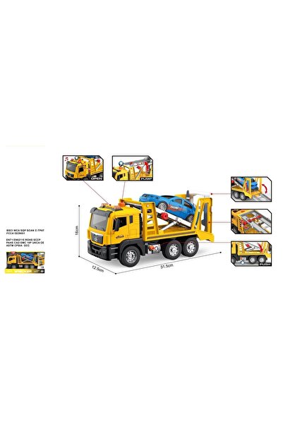 Blue Toys Ελαστικοκίνητο Ρυμουλκόμενο Όχημα με Φώτα (MKU362858)