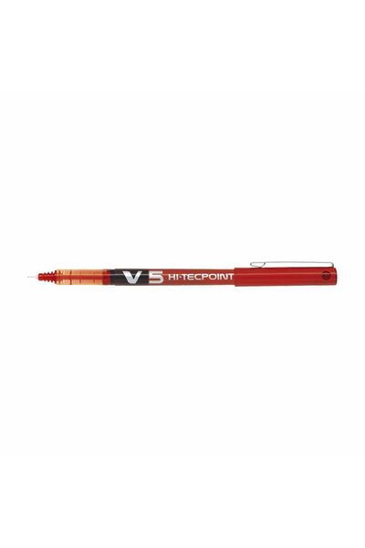Pilot Στυλό Υγρής Μελάνης V5 Hi-Techpoint 0.5mm Κόκκινο (BX-V5R)