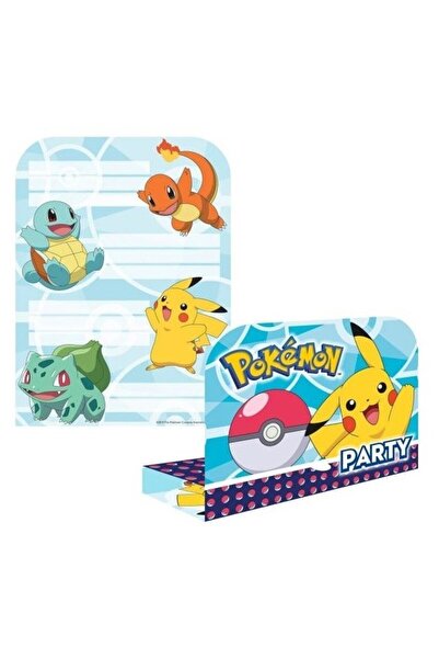 Pokemon Προσκλήσεις για πάρτι 8 τεμάχια (M9904829)
