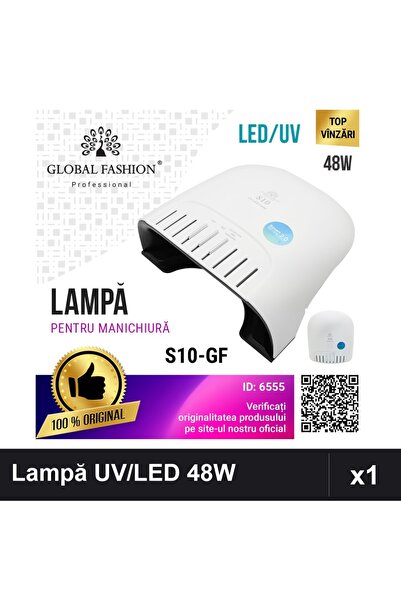 global fashion Lampă UV/LED Profesională S10-GF 48W Timer Uscare Unghii Gel M...