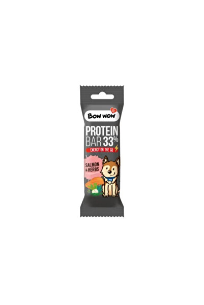 Bow Wow Baton proteic cu somon și ierburi, 32 g