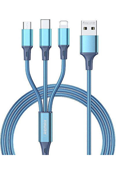 Remax Gition RC-189th Πλεγμένο Καλώδιο USB σε Lightning / Type-C / micro USB ...
