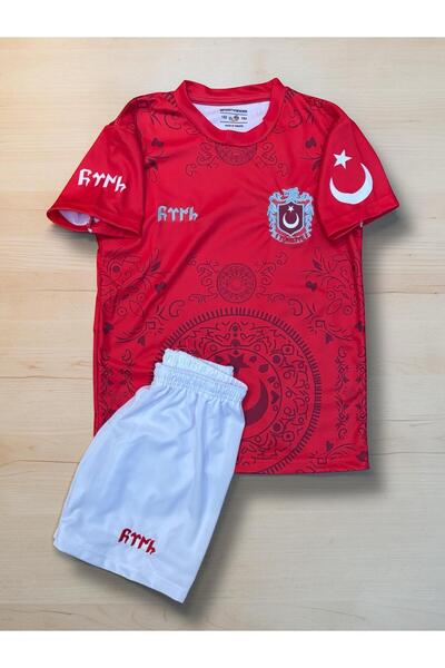 shop Özel Tasarım Türkiye Bozkurt Göktürkçe Çocuk Forma T-shirt