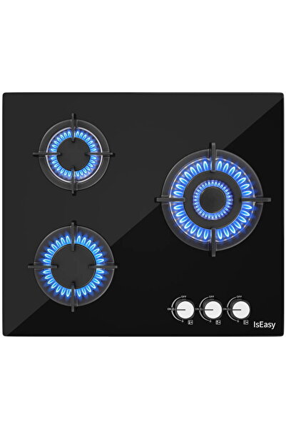 IsEasy Glass Panel Gas Stove MGBG-603 Three-zones