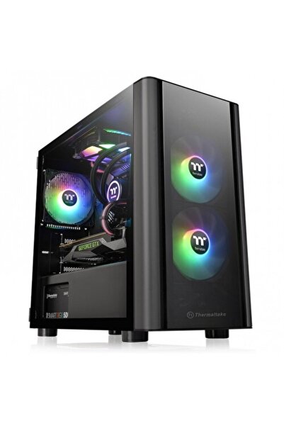 THERMALTAKE Carcasa V150 Tempered Glass Negru