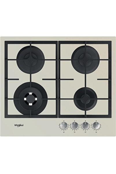 Whirlpool AKTL629S, Gas, 7800w, 4 cooking zones, 59cm, Cream