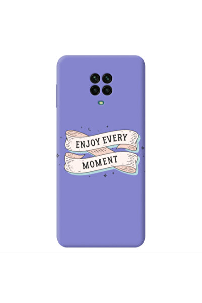 Other Xiaomi Redmi Note 9 Pro Enjoy Every Moment 2 Purple Colored Silicone TP...