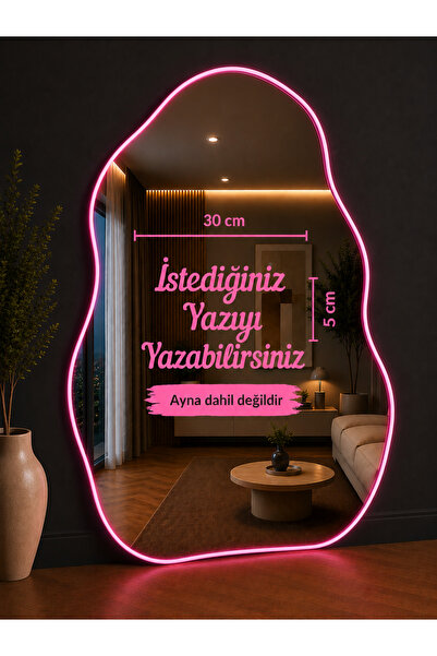 levvas Kişiye Özel Ayna Yazısı Stickerı 30x5 cm | Ayna Dekor Yazısı | Ev Deko...