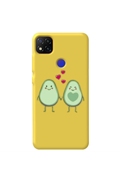 Other Xiaomi Redmi 9c Avocados Yellow Colored Silicone TPU Θήκη