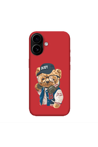 Other Apple Iphone 16 plus Enjoy Red Colored Silicone TPU Θήκη