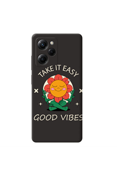 Other Xiaomi Poco X5 Pro Take It Easy Black Colored Silicone TPU Θήκη