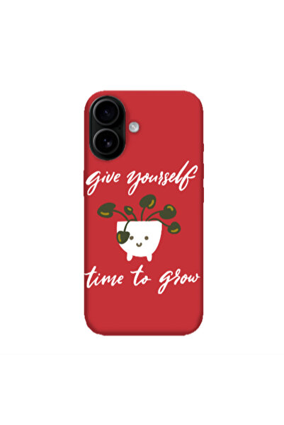Other Apple Iphone 16 plus Give Yourself Red Colored Silicone TPU Θήκη
