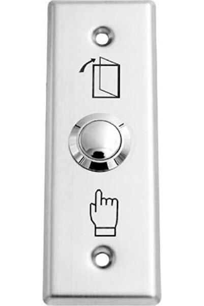 Secukey Ολοκληρωμένο Κουμπί Εξόδου Τοίχου με Πλαίσιο, Ασημί SCK-CBUTTON1