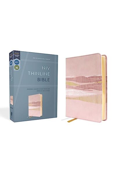 Zondervan Niv Thinline Bible Leathersoft Pink Red Letter Comfort Print