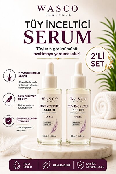 Wasco Elegance مجموعة سيروم الشعر المكونة من قطعتين 50 مل + 50 مل |   مصل تقل...