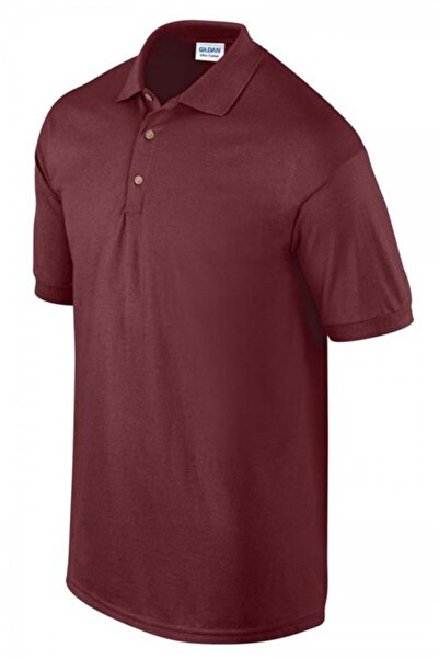 GILDAN Tricou polo bărbătesc, 100% bumbac, GI 3800, vișiniu